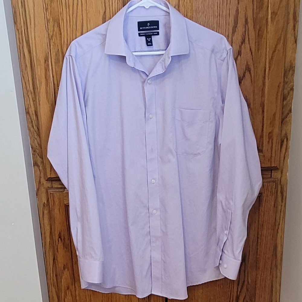 Men's Buttoned Down Lavender Dress Shirt Size 16.5" x 34 - Picture 1 of 4